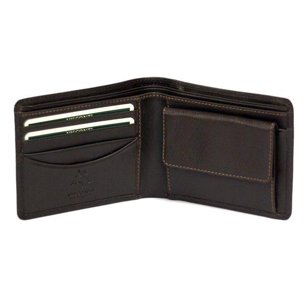 サンプル品 アウトレット 返品交換不可 / HT7 二つ折り財布 / レザーウォレット 札入れ 小銭入れ カード入れ / 本革 VISCONTI メール便可 |  | 02