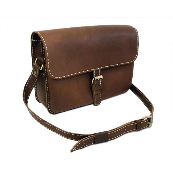 SALE / マグネット 開閉 ナチュラル レザー ショルダーバッグ KL-VER