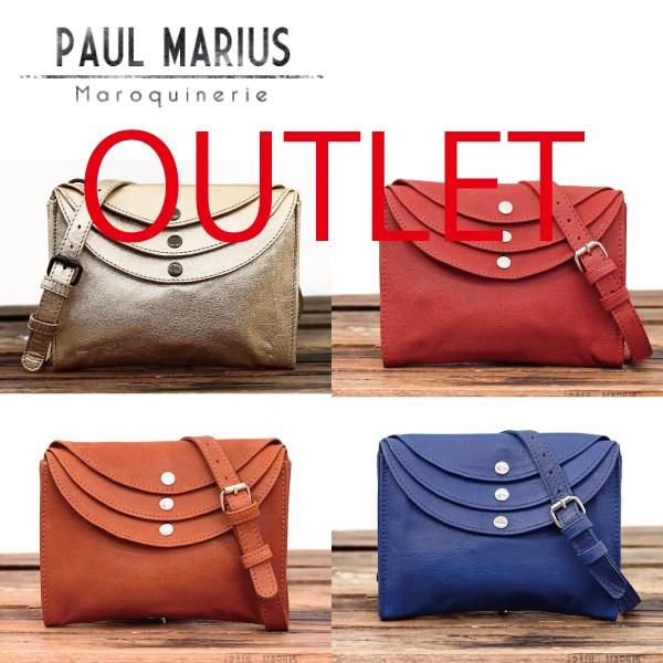 アウトレット B品 訳あり 返品交換不可 / 3層 クラッチ バッグ ２WAY ショルダー バッグ MIN-21 PAUL MARIUS 本革 | 