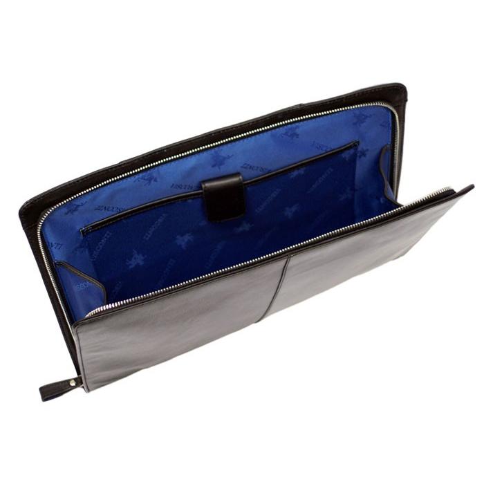 SALE 本革 クラッチ バッグ   ML26 HANZ ブラック / セカンドバッグ 薄型 スリム VISCONTI |  | 04