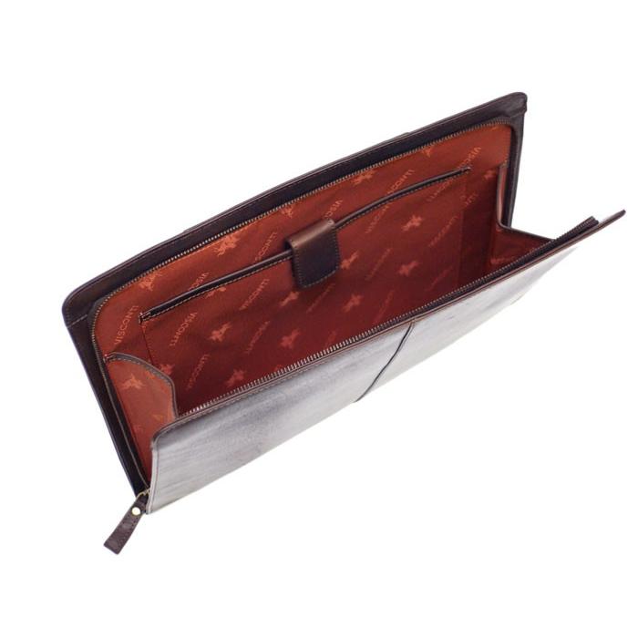 SALE 本革 クラッチ バッグ   ML26 HANZ タン / セカンドバッグ 薄型 スリム VISCONTI |  | 10