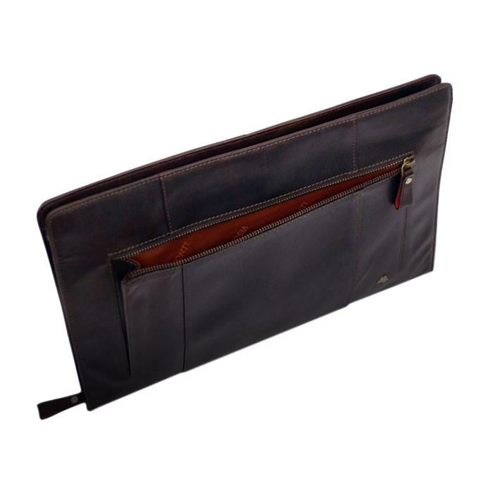 SALE 本革 クラッチ バッグ   ML26 HANZ タン / セカンドバッグ 薄型 スリム VISCONTI |  | 11