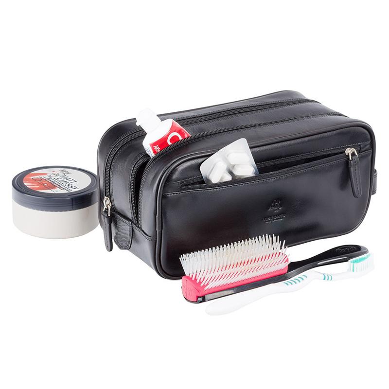 SALE マルチ ポーチ セカンドバッグ   MZ100 ブラック ブラウン / 本革 ガラスレザー レザー 旅行 メンズ VISCONTI 黒 茶 |  | 05