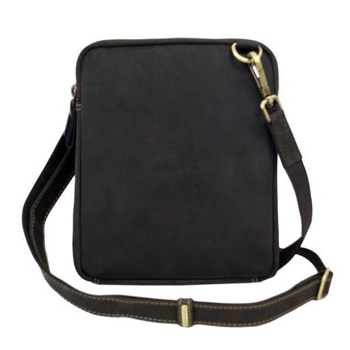 レザー ミニショルダー バッグ   S4 3ジップ ブラウン / ジップトップ 本革 オイルレザー VISCONTI |  | 10