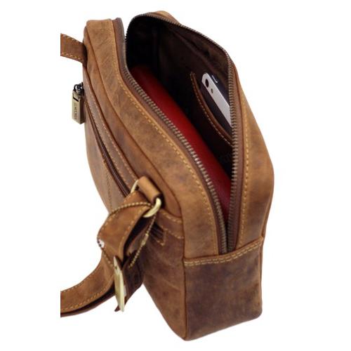 S5　ジップトップ　横長ミニショルダーバッグ　/ ジップトップ/ショルダーバッグ/本革/オイルレザー/VISCONTI/ |  | 10