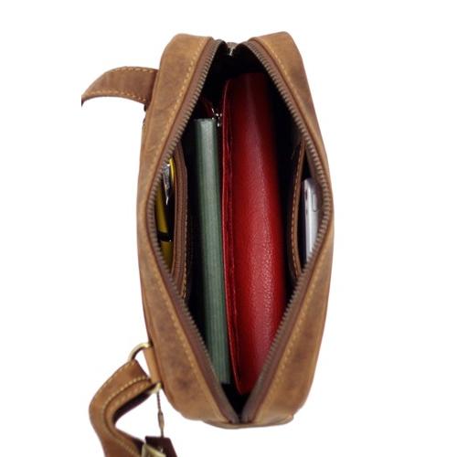 S5　ジップトップ　横長ミニショルダーバッグ　/ ジップトップ/ショルダーバッグ/本革/オイルレザー/VISCONTI/ |  | 11