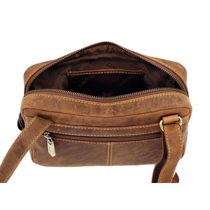 S5　ジップトップ　横長ミニショルダーバッグ　/ ジップトップ/ショルダーバッグ/本革/オイルレザー/VISCONTI/ |  | 09