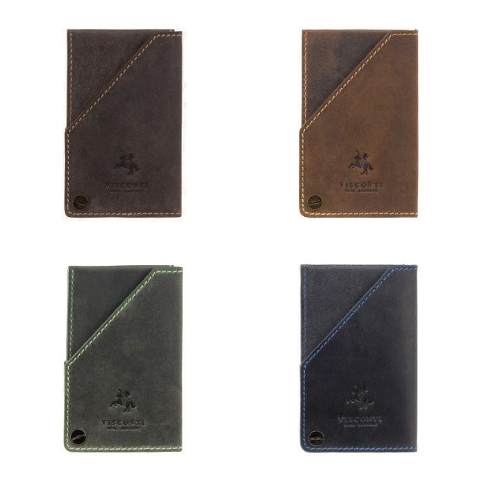 SAL 本革 カードケース 回転式   VSL29 Lighter / パスケース カード入れ RFID VISCONTI (メール便可 |  | 01