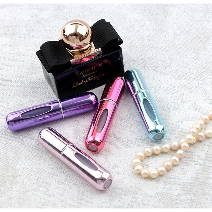 最前線の アトマイザー クイックチャージ クイックアトマイザー かわいい 香水 除菌 消毒 携帯 スプレー おしゃれ 持ち運び 機内持込 コンパクト 5ml Aynaelda Com