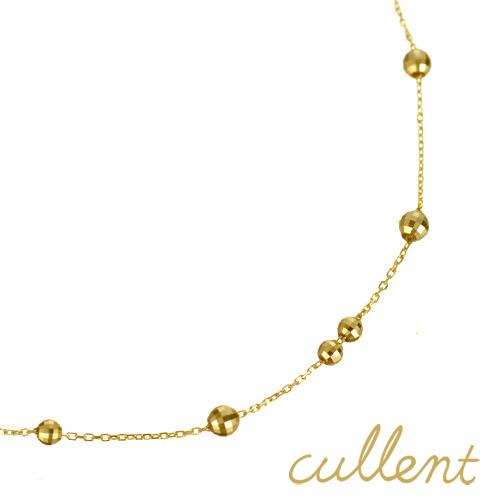 cullent チェーンネックレス K18 18金 18k スライド 地金 cullent チェーンネックレス K18 18金 18k スライド 地金
