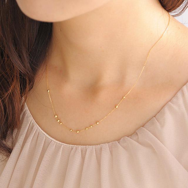 cullent チェーンネックレス K18 18金 18k スライド 地金 cullent チェーンネックレス K18 18金 18k スライド 地金