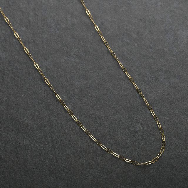 チェーンネックレス チェーン 18金 18k ゴールド 地金 チェーン 80cm