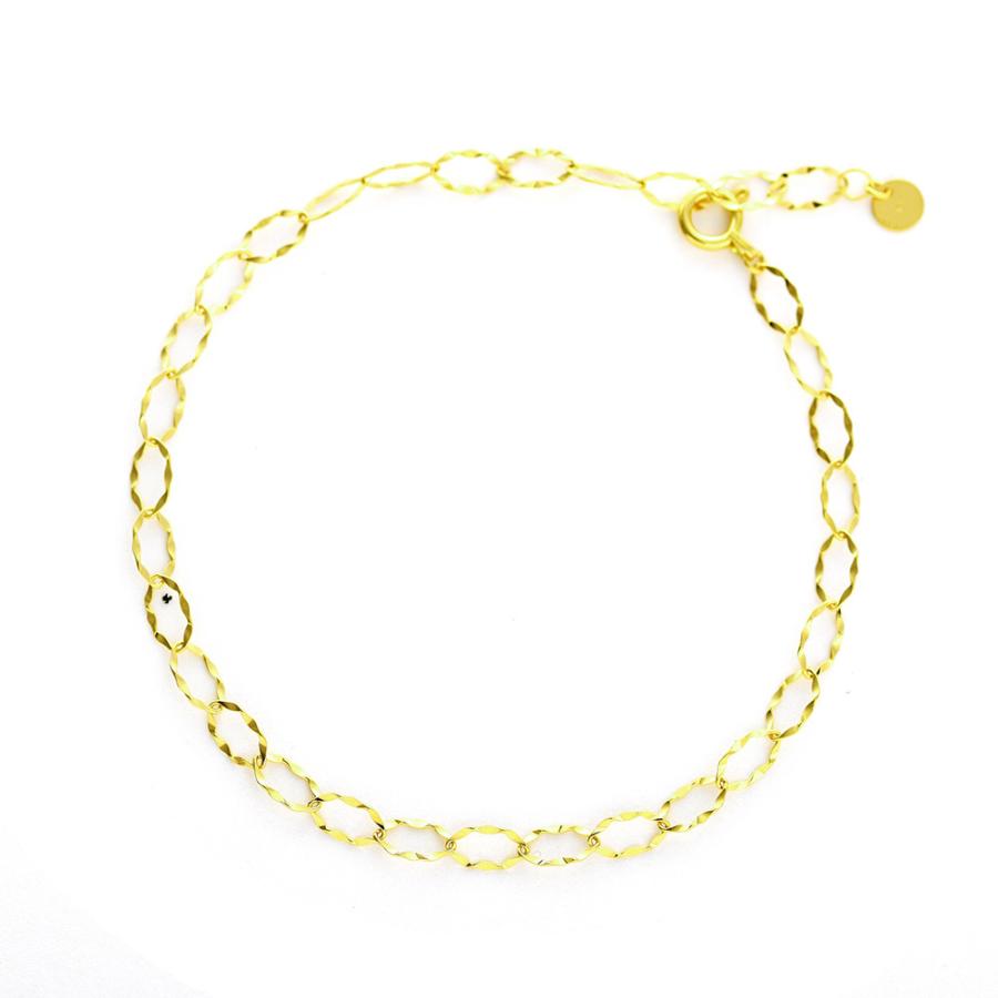 cullent 18金 18k ゴールド シンプル チェーン チェーンブレスレット 