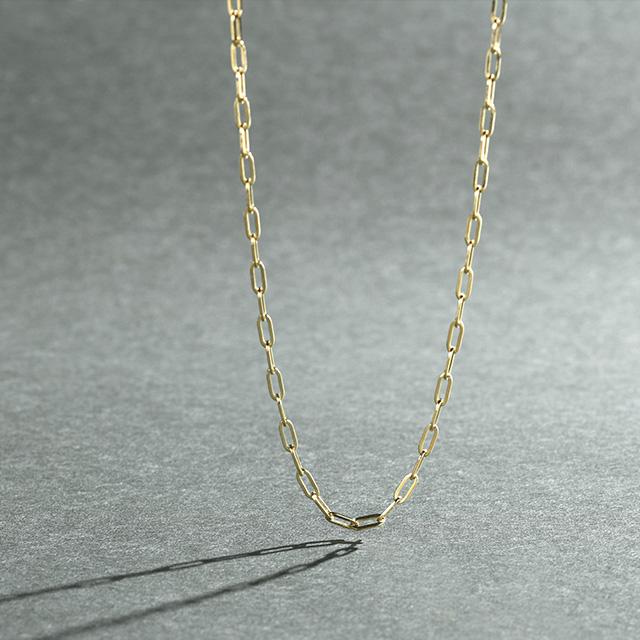 チェーンネックレス チェーン 18金 18k ゴールド 地金 ペーパー チェーンネックレス チェーン 18金 18k ゴールド 地金 ペーパー