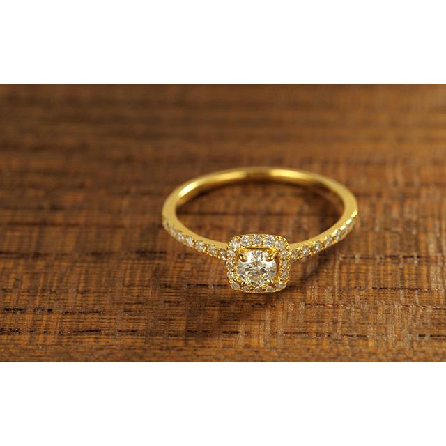 cullent リング スクエア K18 18金 18k ゴールド ダイヤモンド cullent リング スクエア K18 18金 18k ゴールド ダイヤモンド