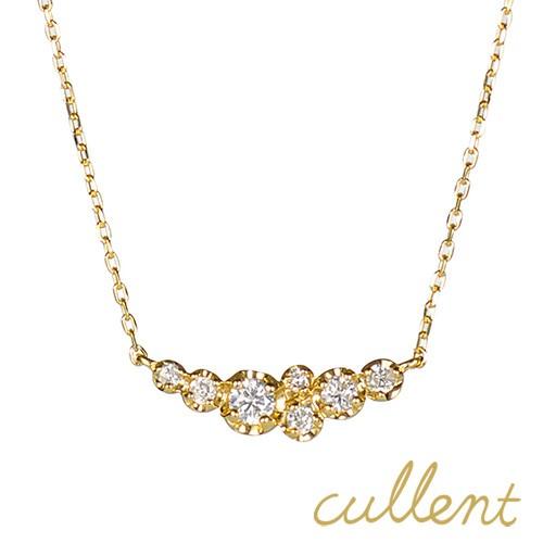cullent ネックレス K18 18金 18k ゴールド ダイヤモンド ダイヤ 