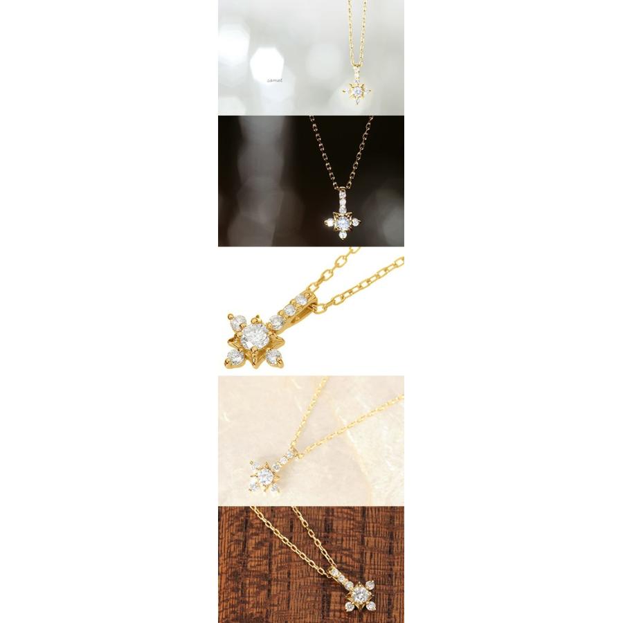 ネックレス K18 18金 18k ゴールド ダイヤモンド レディース