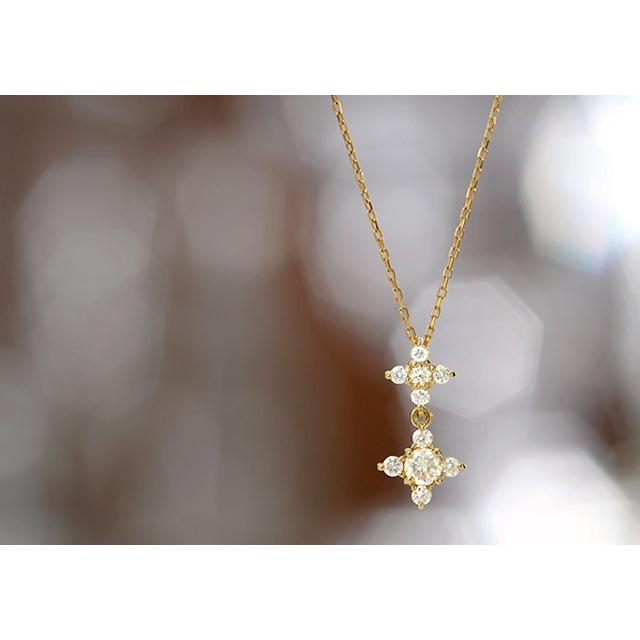 ネックレス K18 18金 18k ゴールド ダイヤモンド ダイヤ レディース 