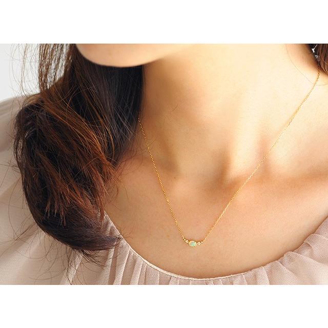 cullent ネックレス K18 18金 18k ゴールド オパール destiny line 