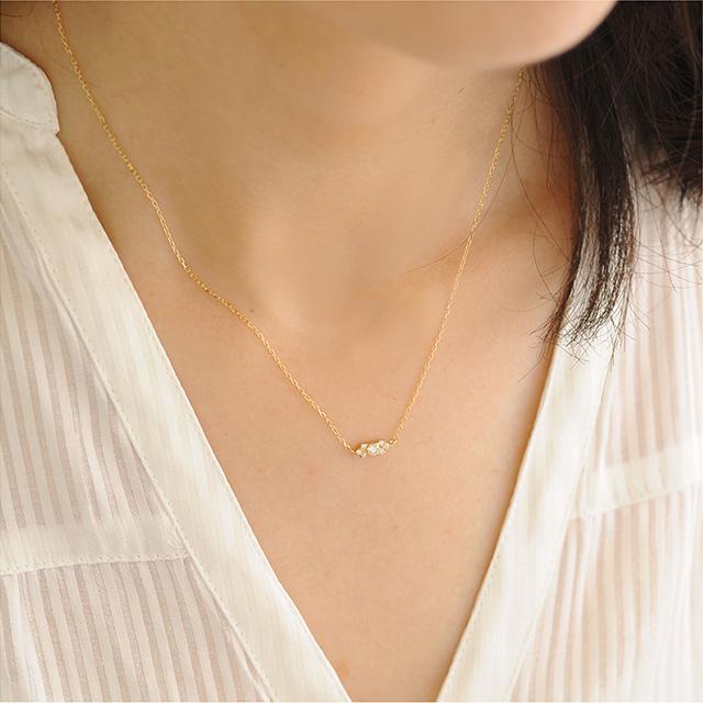 cullent ネックレス K18 18金 18k ゴールド ダイヤモンド ダイヤ  