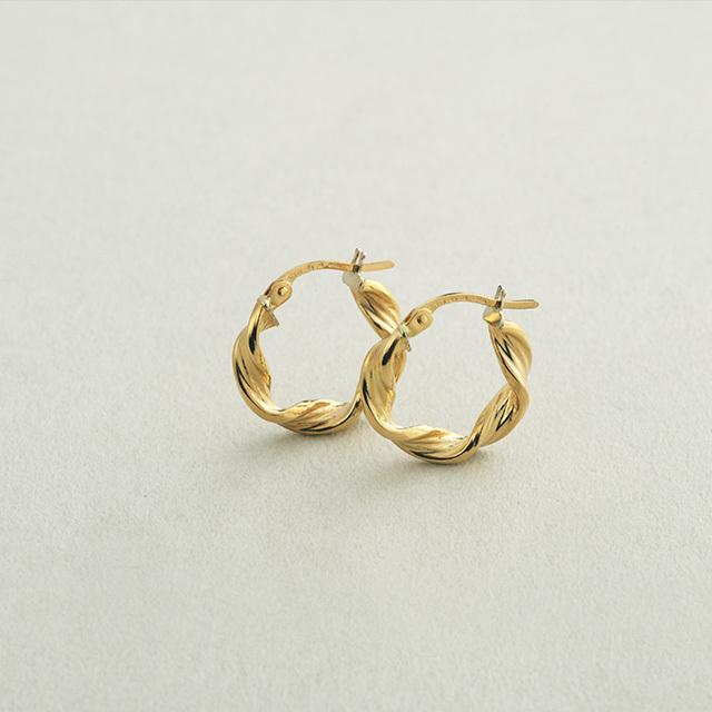 ピアス ゴールド 18k 18金 イタリアンジュエリー フープ K18 ピアス ゴールド 18k 18金 イタリアンジュエリー フープ K18
