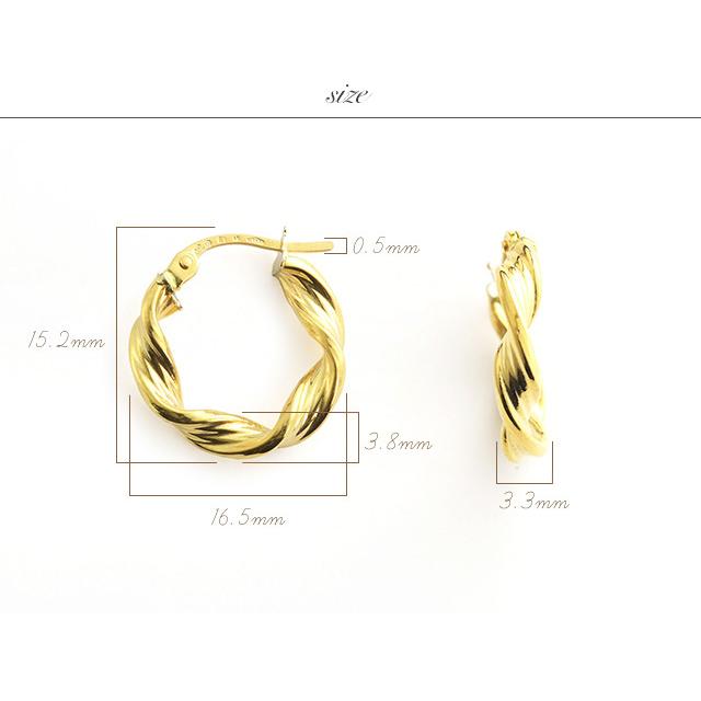 ピアス ゴールド 18k 18金 イタリアンジュエリー フープ K18 ピアス ゴールド 18k 18金 イタリアンジュエリー フープ K18