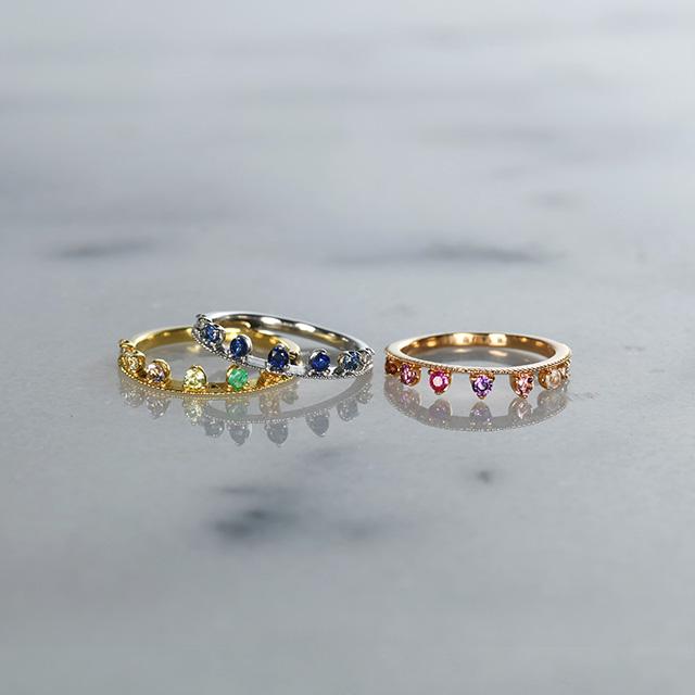 18金 18k ゴールド 指輪 色石 K18 カラーストーン リング 18金 18k ゴールド 指輪 色石 K18 カラーストーン リング