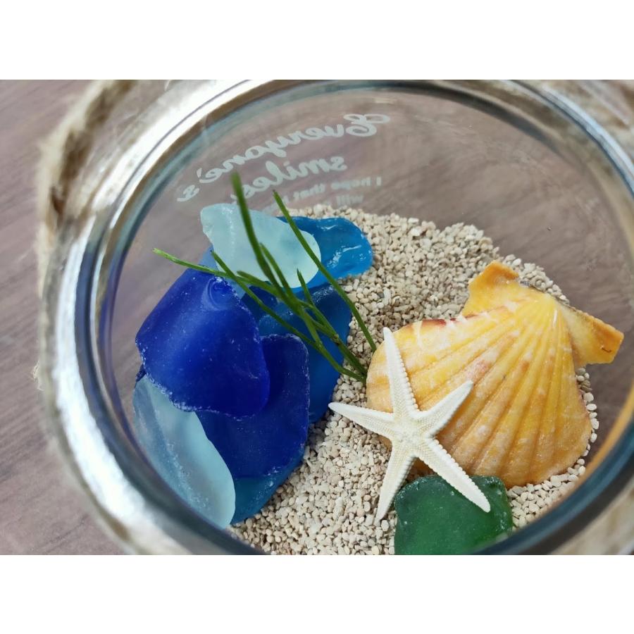 200g】＜青色系＞シーグラス 「 ヒルズシーグラス 」20mm以上<br><br