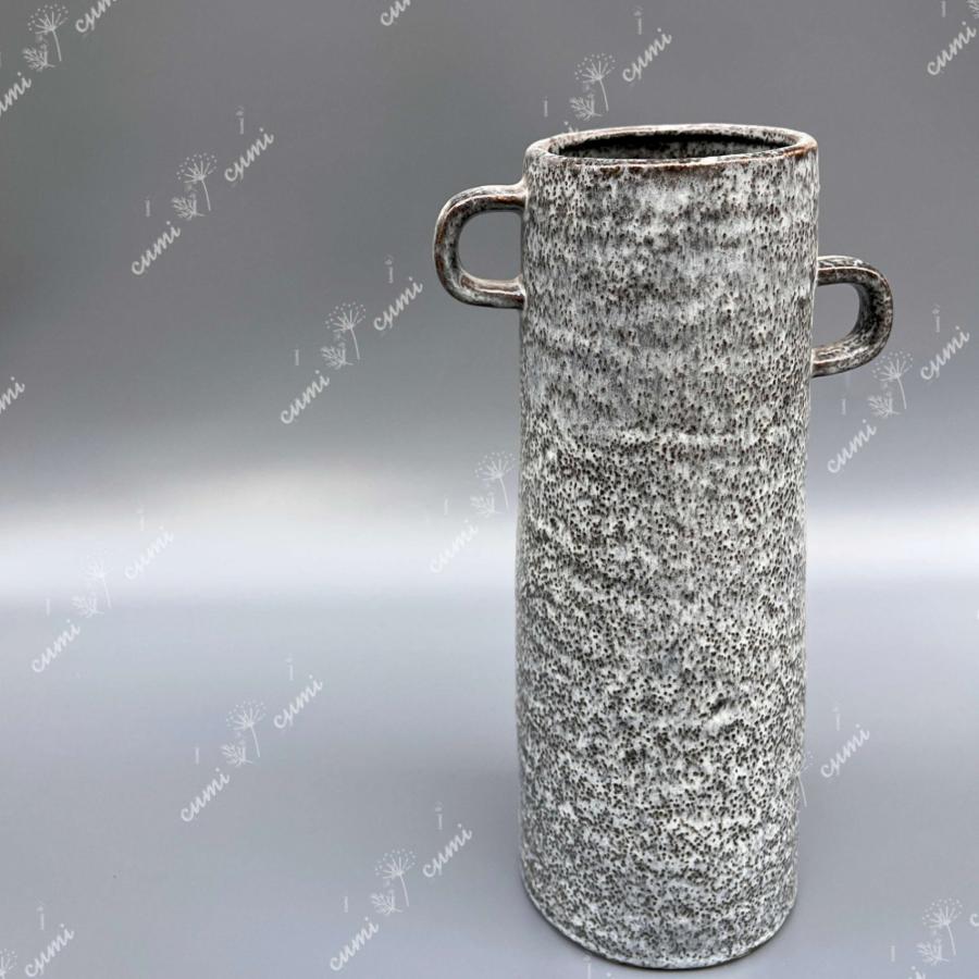 N0140【アメリカ】大 斑点 グレー 花瓶 一輪挿し 高品質フラワーベース N0140 アメリカ 大 斑点 グレー 花瓶 一輪挿し 高品質 陶器 フラワー