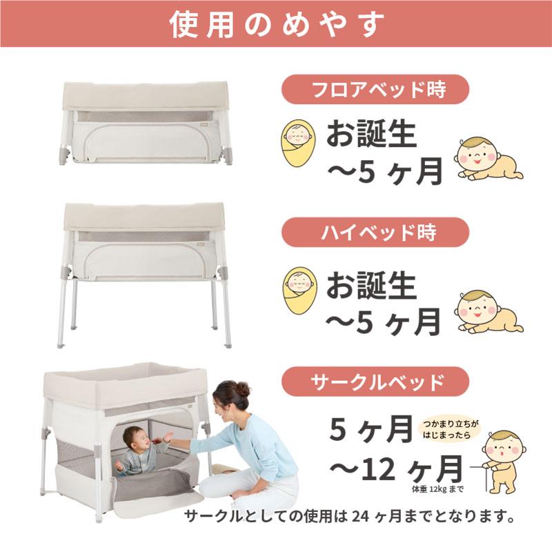 Combi（コンビ） ベビーベッド レンタル 2ヵ月 コンパクトサイズ す