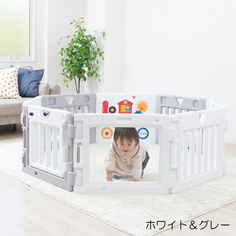 ベビーサークル ミュージカルキッズランドDX2 8角形 カラフル/ホワイト