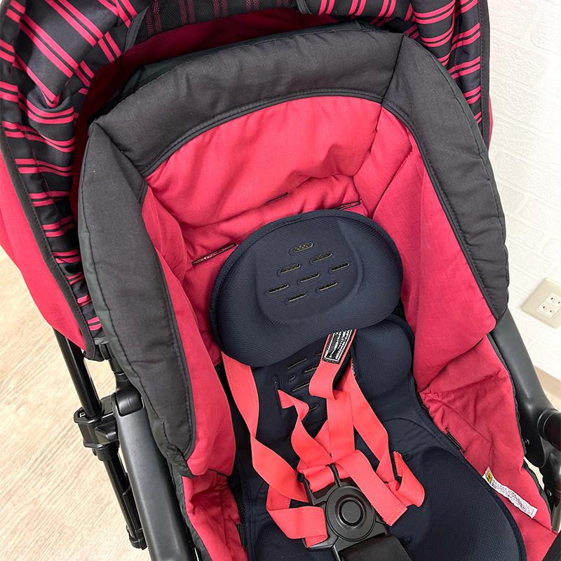 【Combi】メチャカルハンディオート4キャスエッグショックベビーカー　RED Combi】メチャカルハンディオート4キャスエッグショック