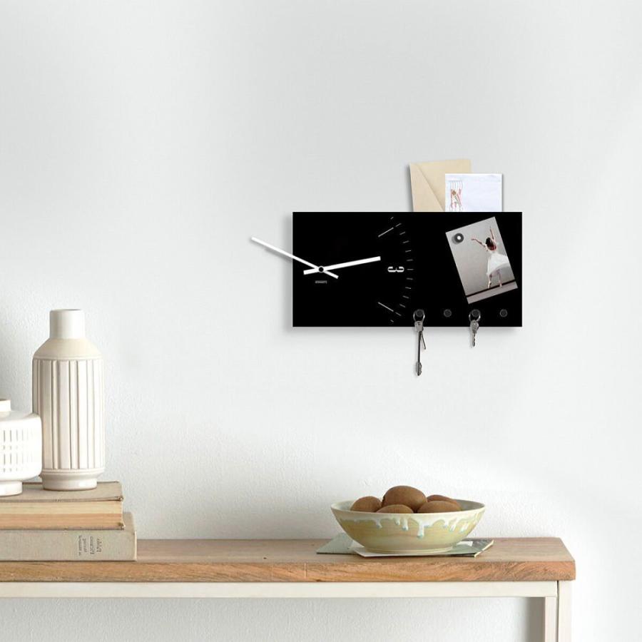 オーガナイザー 掛け時計 壁掛け時計 おしゃれ  イタリア製 デザインクロック dESIGNoBJECT【CLOCK&MORE】ハンドメイド |  | 05