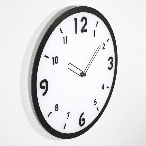 デザインクロック インテリア時計 壁掛け時計 時計 掛け時計  BASIC WHITE アクリル製  イタリア製 インテリアギフト おしゃれ時計 新築祝い 結婚祝い｜cuore-y｜03