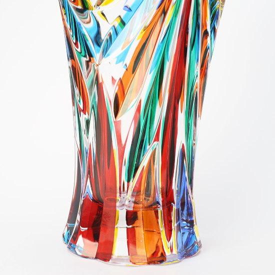 【ガラス】★色が変わる クリスタル ガラス フラワーベース★花瓶 花器 ガラス】☆色が変わる クリスタル ガラス フラワーベース☆花瓶 花器