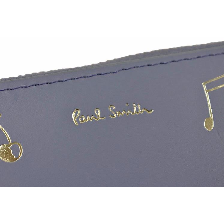 【極美品】ポールスミス　PaulSmith　長財布　ウォレット　ラウンドファスナ Paul Smith ポールスミス 財布 長財布 レディース ラベンダー