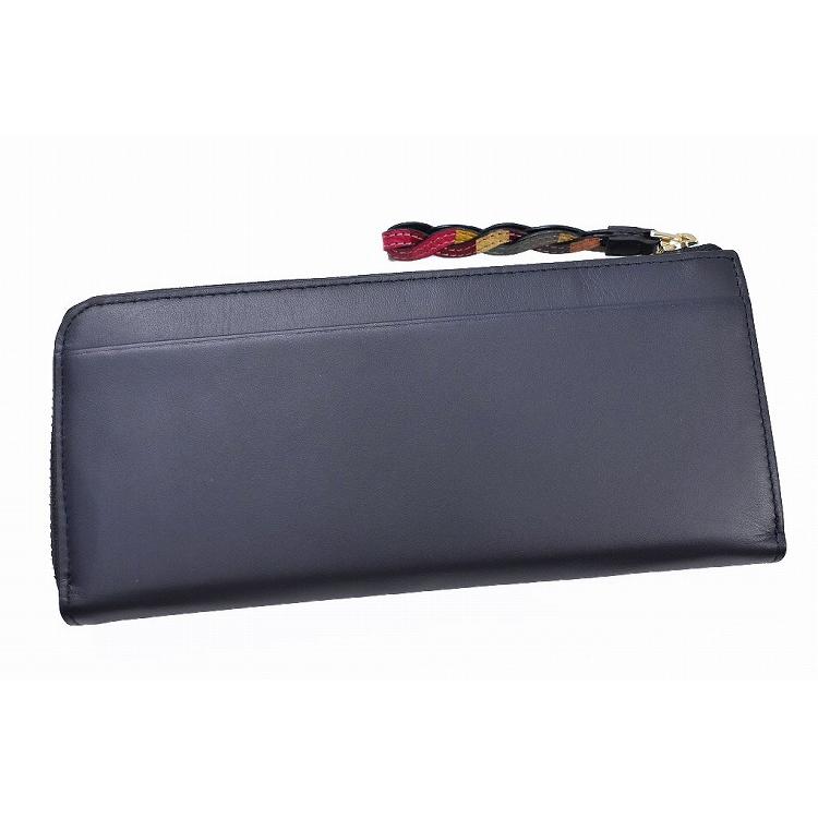 Paul Smith（ポール・スミス） 財布 長財布 レディース ネイビー L字