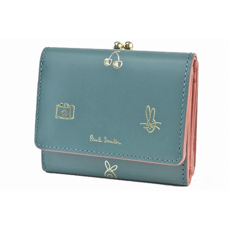 Paul Smith ポールスミス ミニ財布 財布 三つ折り がま口 Paul Smith ポールスミス ミニ財布 財布 三つ折り がま口