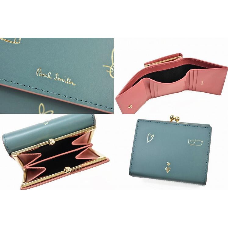 Paul Smith ポールスミス ミニ財布 財布 三つ折り がま口 Paul Smith ポールスミス ミニ財布 財布 三つ折り がま口