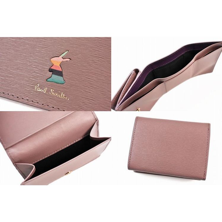 ✨新品✨ポールスミス✨財布✨三つ折り財布✨ダスティピンク✨コンパクト✨スワール Paul Smith（ポール・スミス） 財布 レディース 三つ折り がま口 ミニ