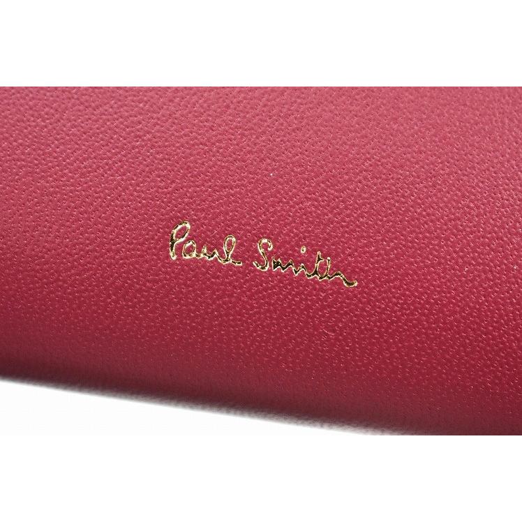 Paul Smith（ポール・スミス） 長財布 財布 がま口 レディース 赤 本革