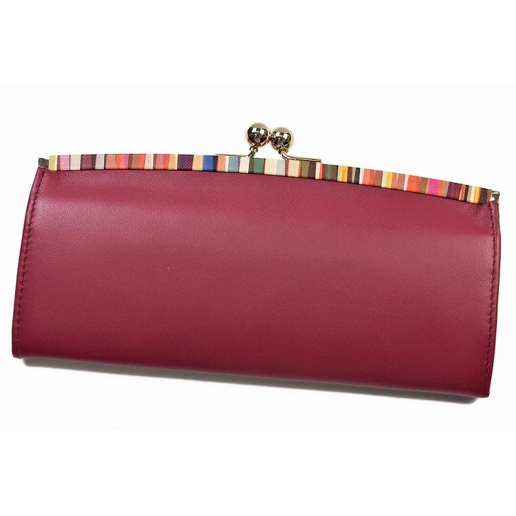 Paul Smith（ポール・スミス） 長財布 財布 がま口 レディース 赤 本革