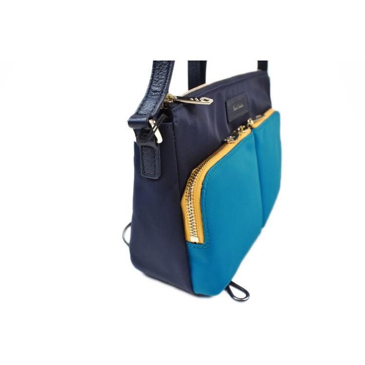 【未使用】ポールスミス ショルダー サコッシュ クロスボディ ナイロン レザー 未使用】ポールスミス サコッシュ ショルダーバッグ ナイロン