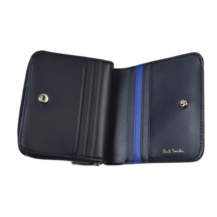 Paul Smith（ポール・スミス） 二つ折り 財布 ラウンドファスナー