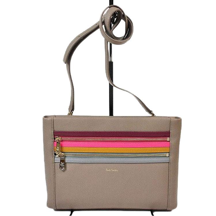 【美品】　ポールスミス　シグネチャージップ　ストライプ　ショルダーバッグ　人気 Paul Smith（ポール・スミス） ショルダーバッグ レディース ブランド