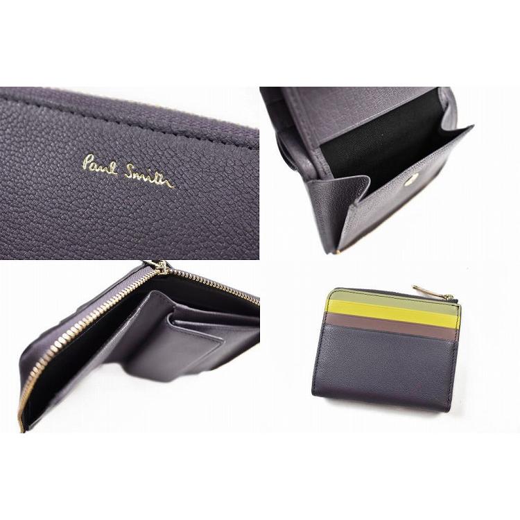 Paul Smith（ポール・スミス） ミニ財布 二つ折り 財布 コンパクト L字