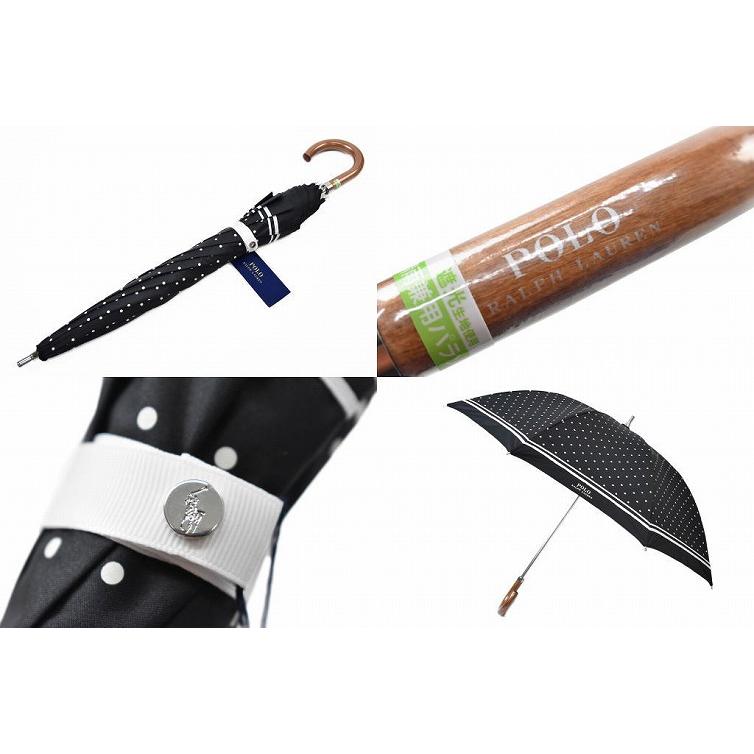 Ralph Lauren ドット柄日傘 ブラック POLO RALPH LAUREN ポロ ラルフローレン 日傘 傘 レディース