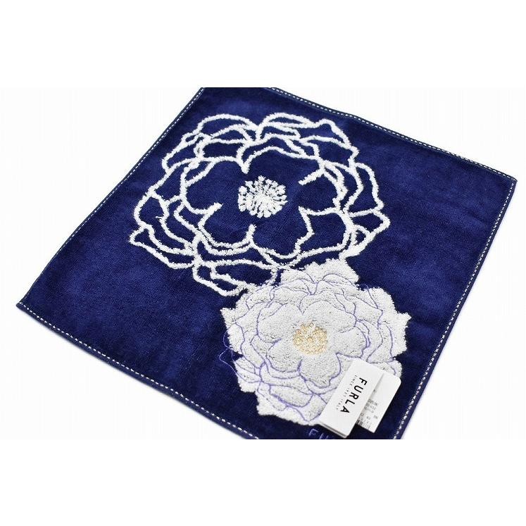 ビッグ割引 フルラ タオルハンカチ ハンカチ 1枚 レディース ブランド Furla ネイビー 紺 フラワー 刺繍 女性 婦人 ハンドタオル Arubacbd Co Uk