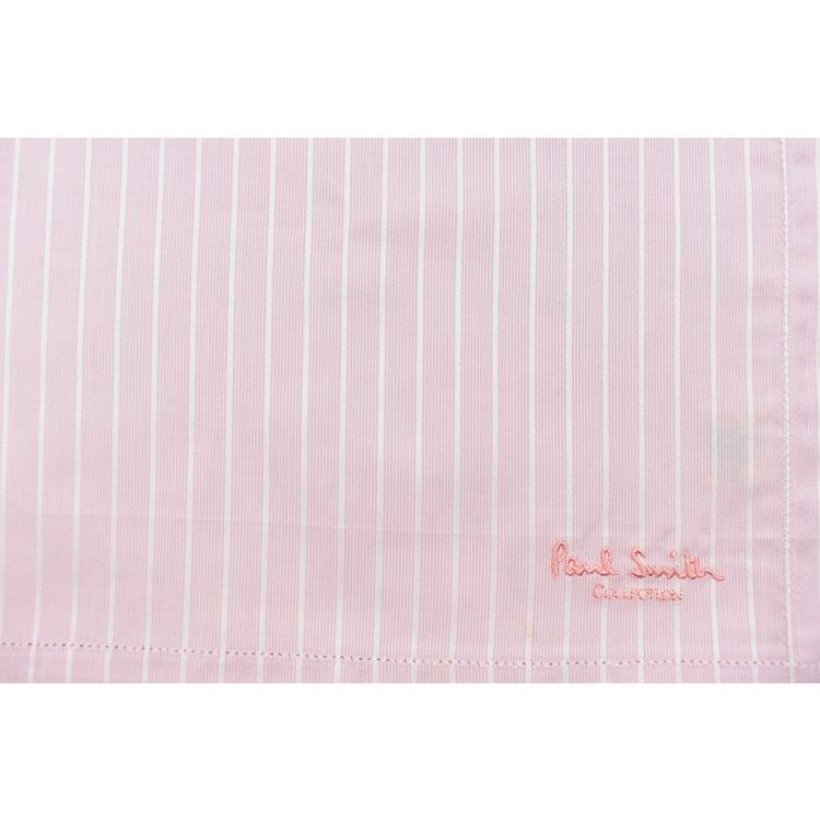 ハンカチ メンズ ポールスミス1枚 ピンク ホワイト 白 ストライプ プレゼント 20代 30代 40代 50代 男性 紳士 ギフト | Paul Smith | 01