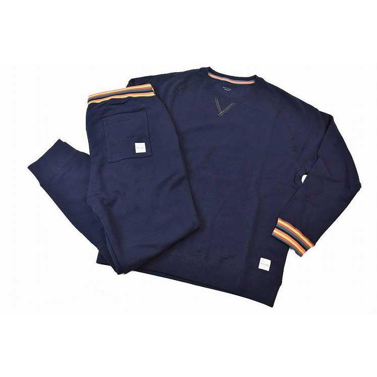 ポールスミス ルームウェア メンズ ブランド Paul Smith ホームウエア 上下 セット スウェット パジャマ 長袖 ロングパンツ 秋 冬 M L Ll 紺 ネイビー 男性 紳士 60 Q0019 Cuore ヤフー店 通販 Yahoo ショッピング